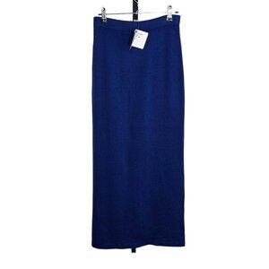 St. John Evening Cobalt Blue Santana Knit Pencil Skirt, Sz 4 Stretch, Timeless